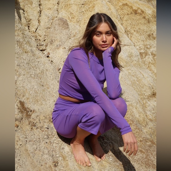 New Amethyst Mesh Long Sleeve WITH HARPER LU size S - Picture 10 of 10